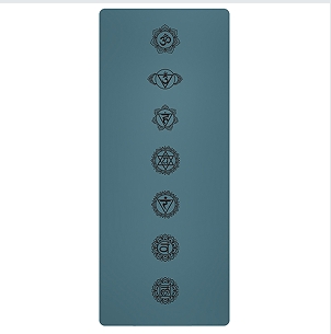 PU rubber yoga mat with laser printing