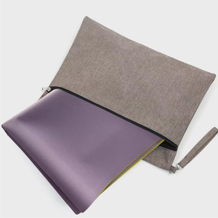 Custom printing coconut PU surface rubber yoga mat
