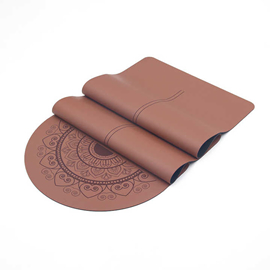 Custom shape PU + rubber yoga mat