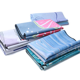 Extra thin foldable suede yoga mat travel mats - 副本