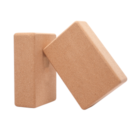 Blank natural cork yoga block custom size and shapes