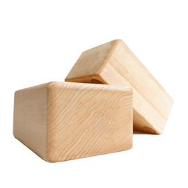 The custom printing wood/bamboo yoga blocks